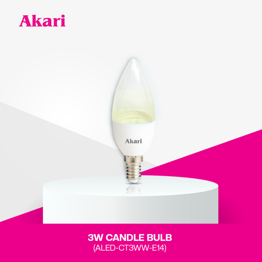 Akari Candle Bulb 3W Daylight / Warmwhite E27  (ALED-CT3DL/WW - E27 )