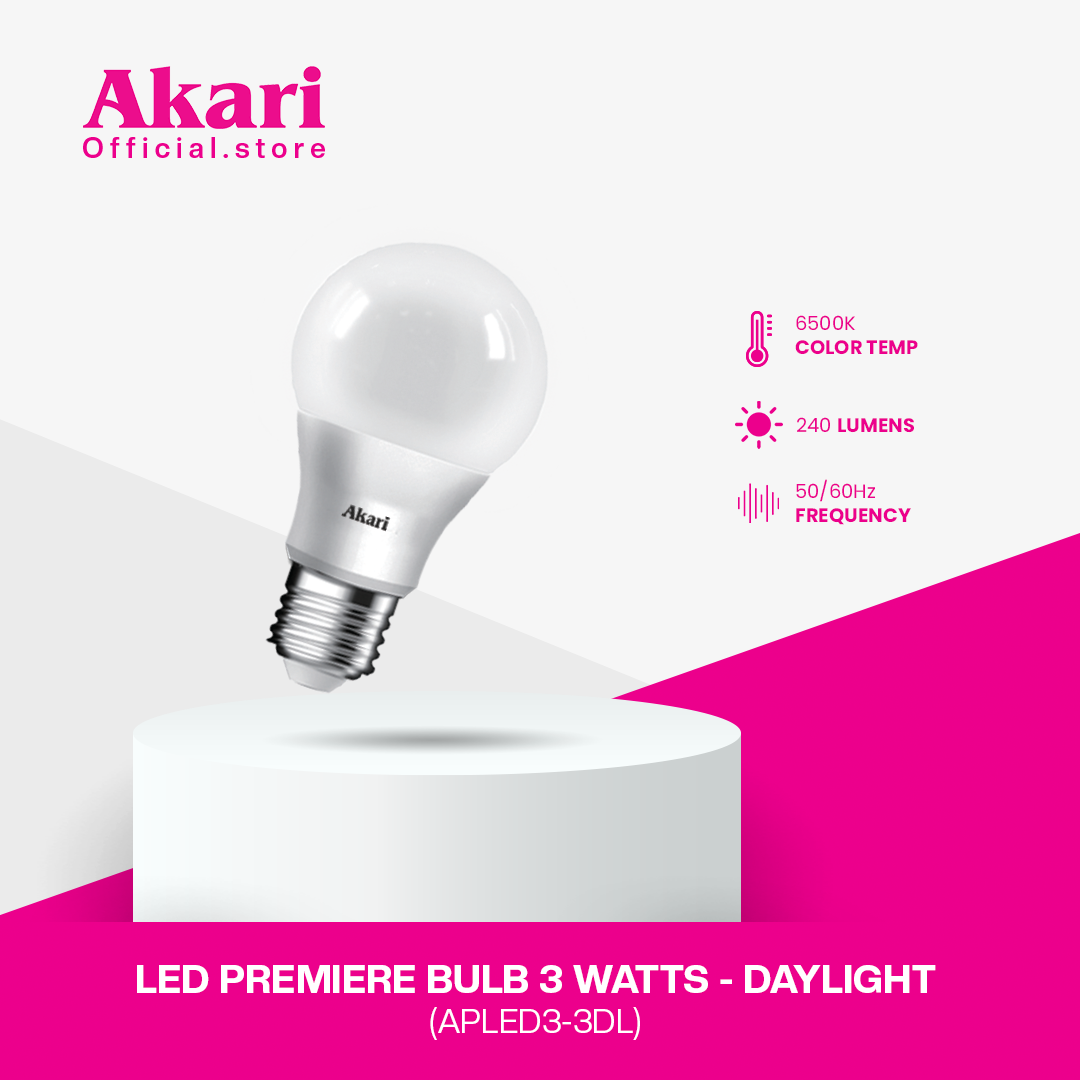 Akari LED Premiere Bulb 3 Watts - Daylight (APLED3-3DL)