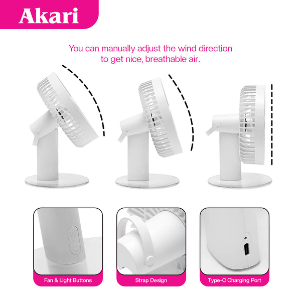 Akari Rechargeable Luscent Fan (ARF-134)