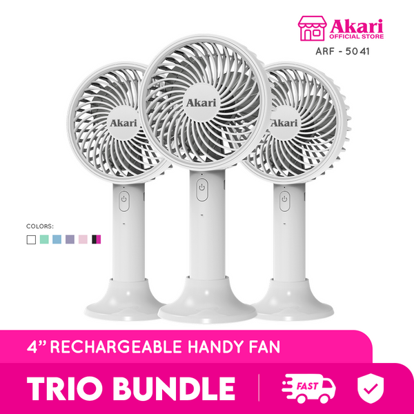 Akari B2T1: 4" Rechargeable Handy Fan ARF-5041