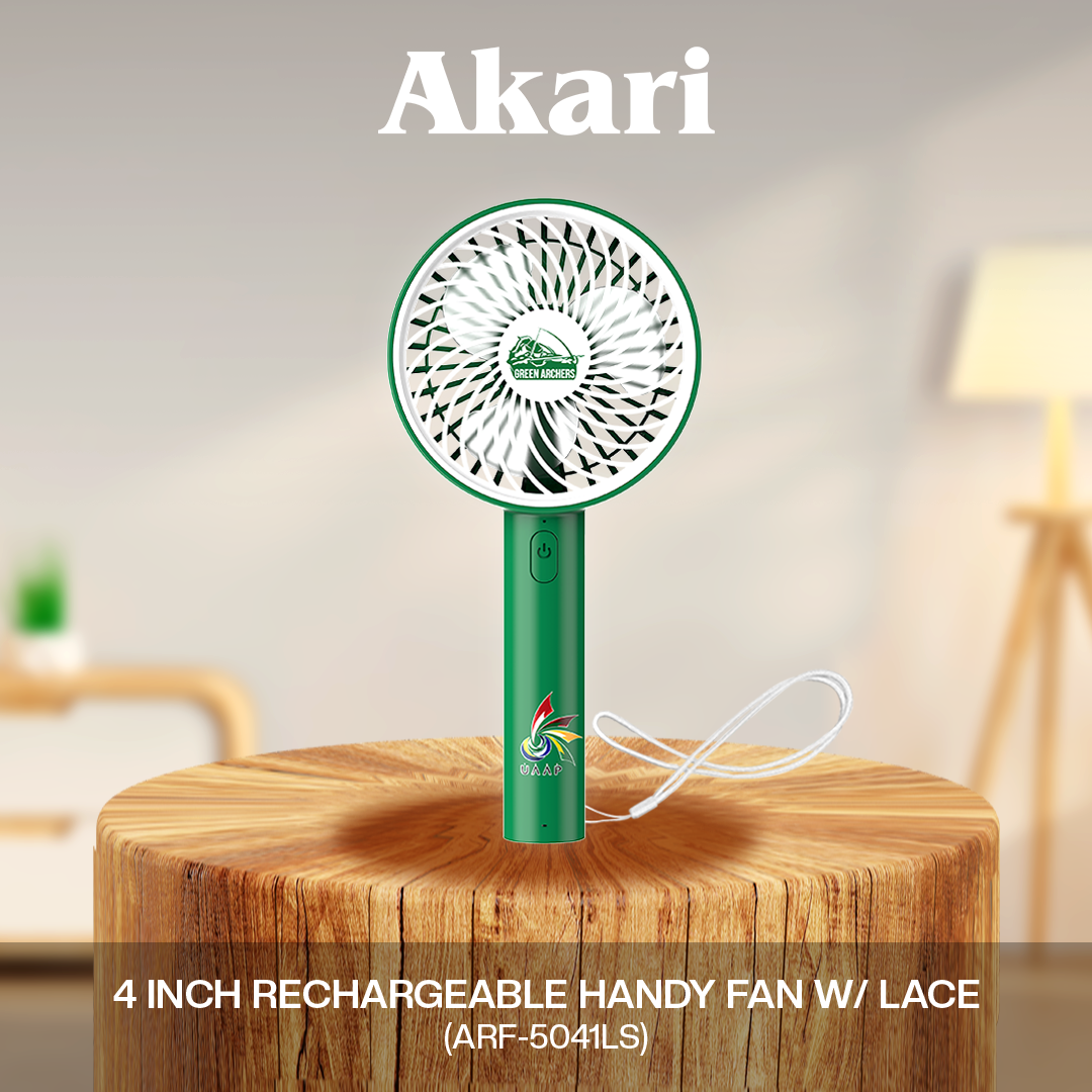 AKARI [ DLSU ] 4" Rechargeable Handy Fan w/ Lace