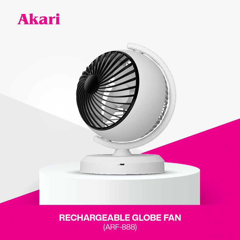 Akari Rechargeable Globe Fan (ARF-888) – Akari Store