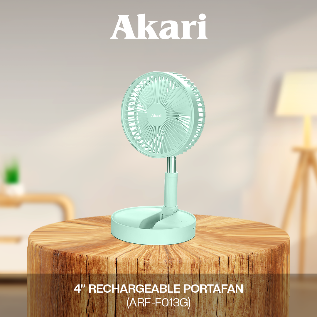 Akari 5PCS : 4" RECHARGEABLE  PORTAFAN ( ARF-F013 )