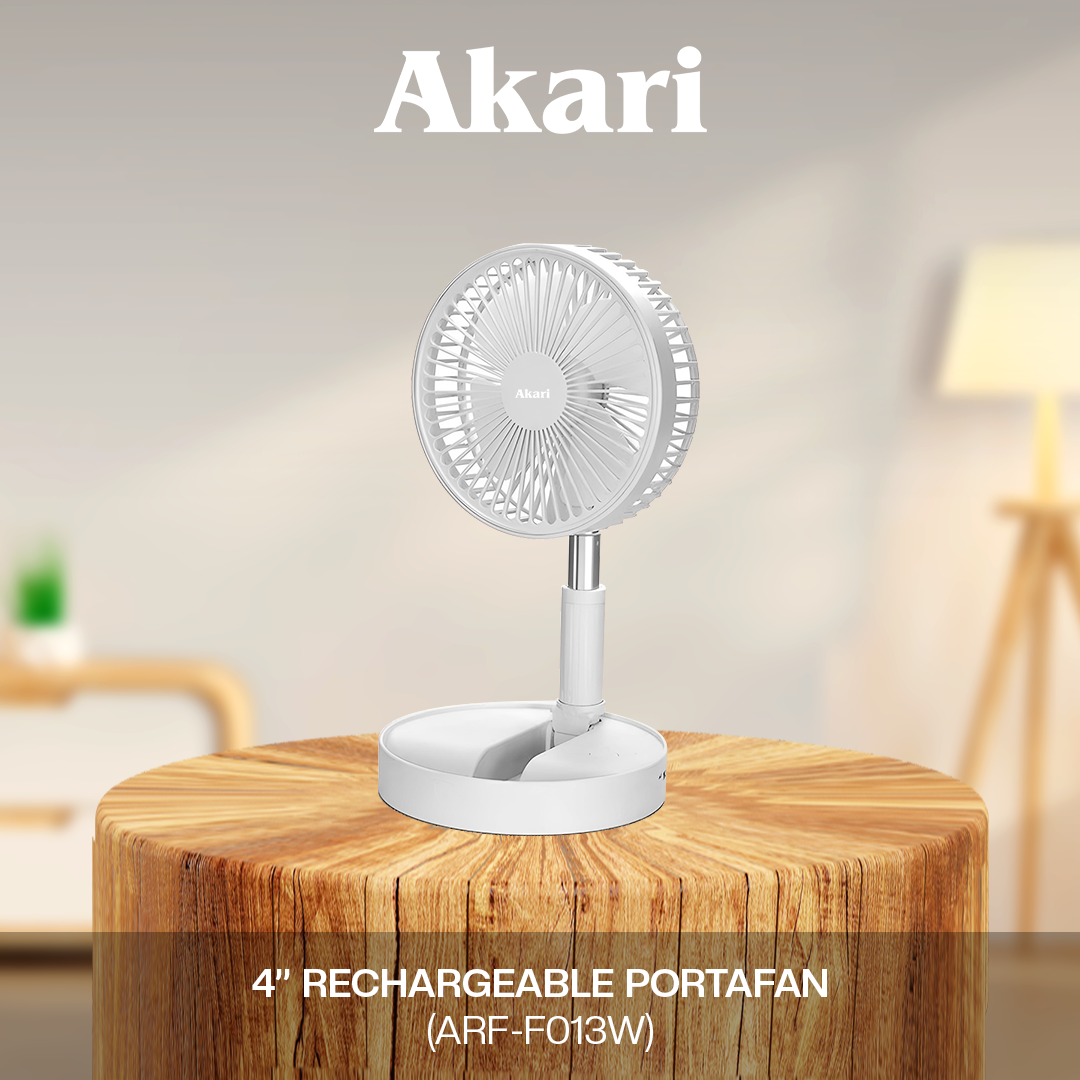 Akari 5PCS : 4" RECHARGEABLE  PORTAFAN ( ARF-F013 )