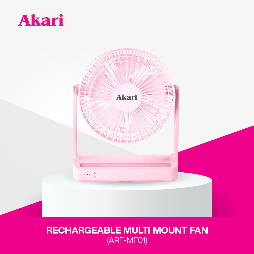 Akari Rechargeable Multi Mount Fan (ARF-MF01)