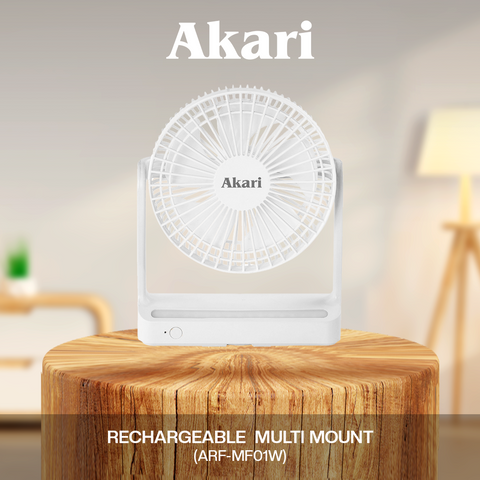 Akari Rechargeable Multi Mount Fan (ARF-MF01)