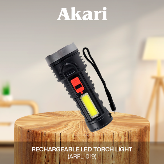 AKARI Rechargeable Flashlight with side light ( ARFL-019 )