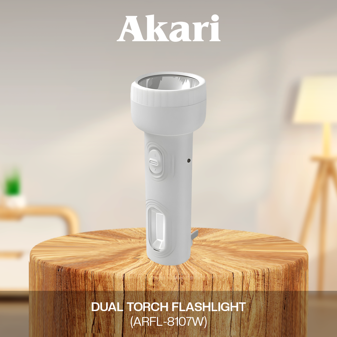 Akari Rechargeable Dual Torch Flashlight (ARFL-8107)