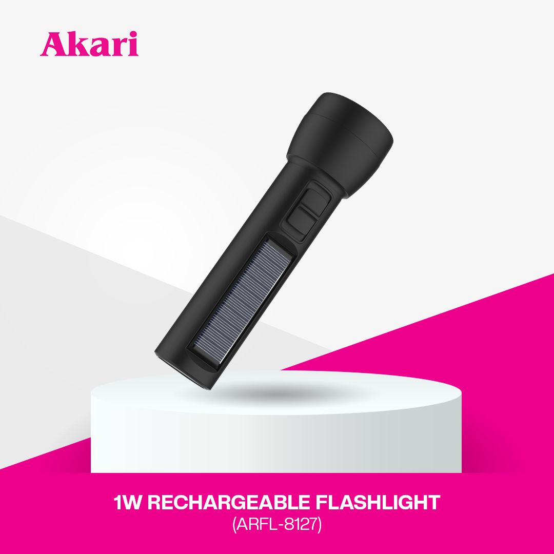 Akari 1W Rechargeable Flashlight (ARFL-8127)