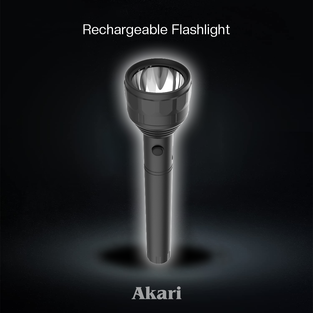 AKARI Rechargeable Flashlight with Torch( ARFL-8633 )