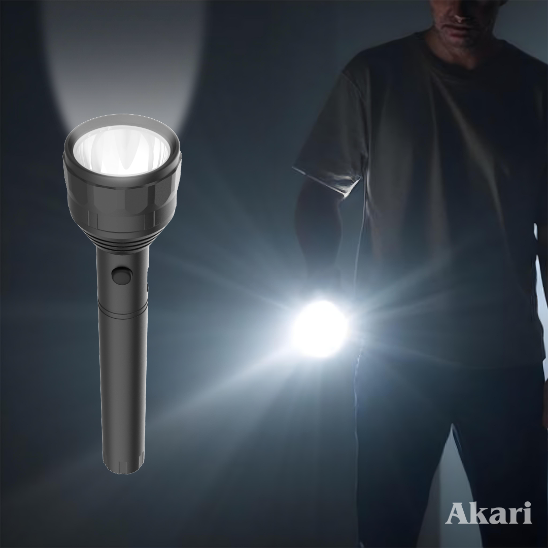 AKARI Rechargeable Flashlight with Torch( ARFL-8633 )