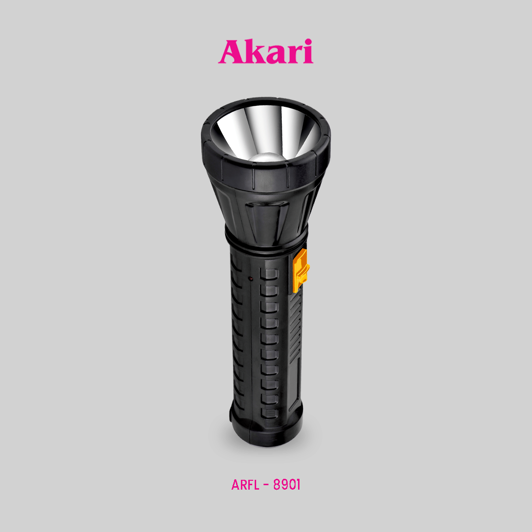 Akari Rechargeable Flashlight 1 Watts (ARFL-8901)
