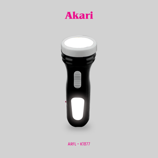 CLEARANCE SALE:Akari  Rechargeable 2 in 1 Led Flashlight with Sidelight (ARFL-K1877)