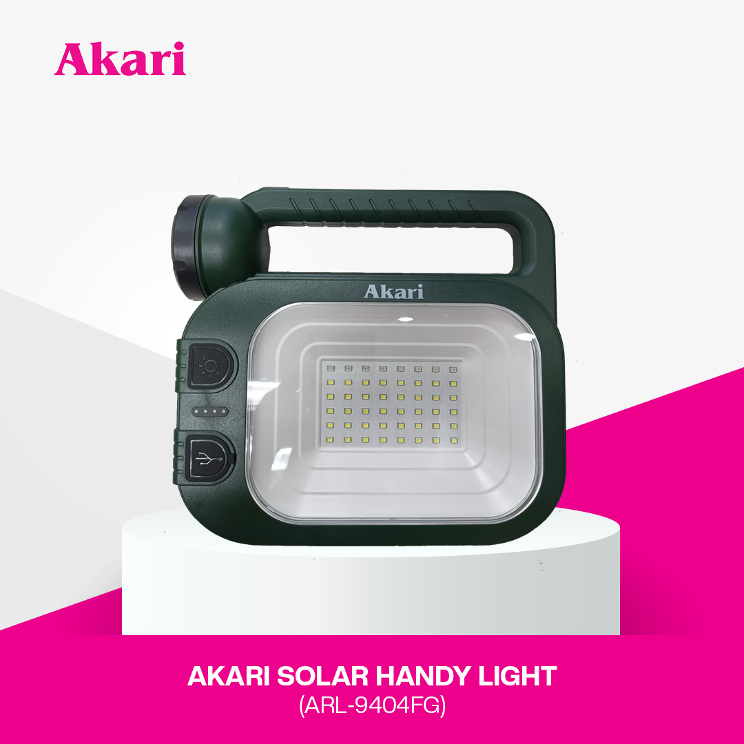 Akari Solar Handy Light Rechargeable Lantern (ARL-9404FG)