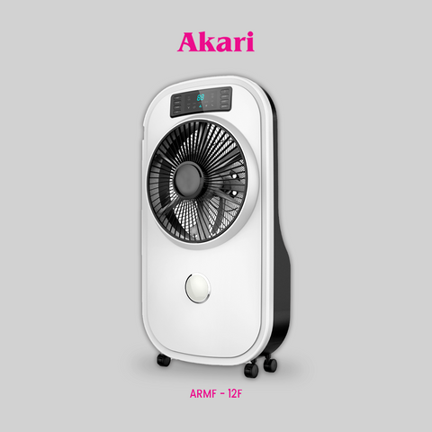 Akari 12" Rechargeable Mist Fan with Fragrance (ARMF-12F)