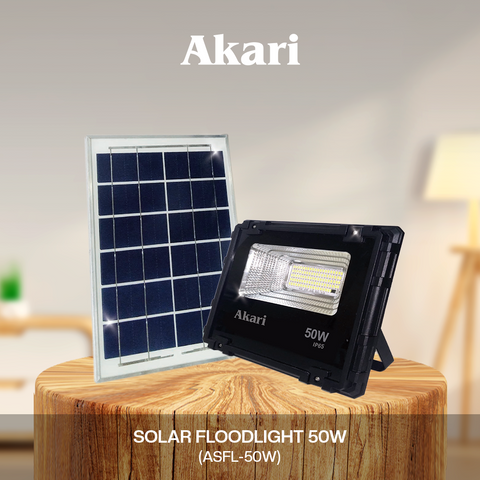 Akari Solar Floodlight 50W 6500K(Daylight) ( ASFL-50W )