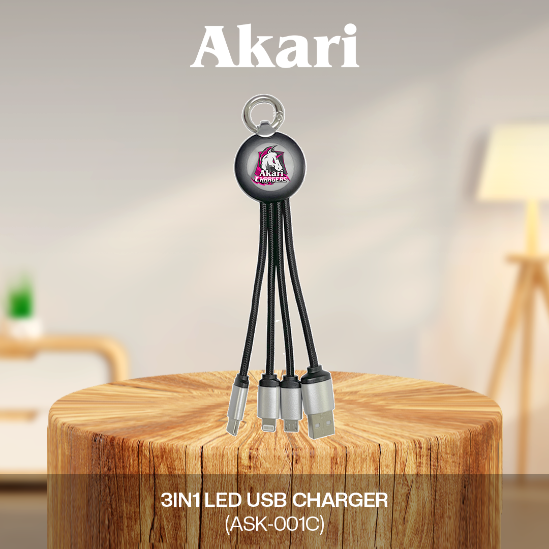 Akari 3 in 1 LED USB Charger (ASK-001)