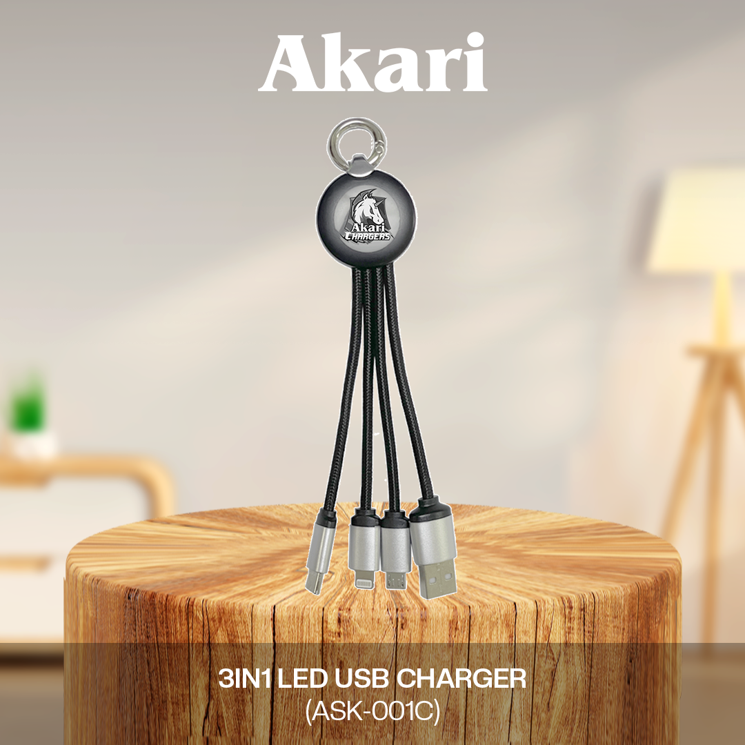 Akari 3 in 1 LED USB Charger (ASK-001)