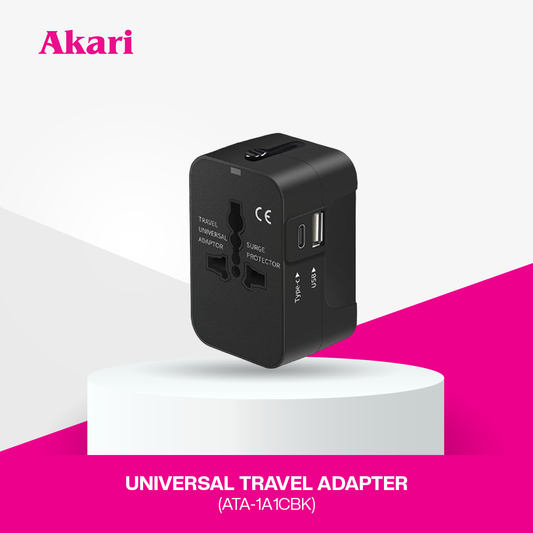 Akari Universal Travel Adapter I 1500 Watts (ATA-1A1CBK)
