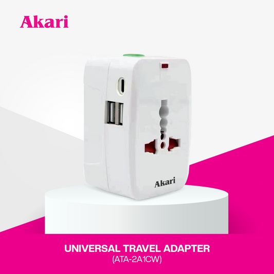 Akari Universal Travel Adapter I 1500 Watts (ATA-2A1CW)