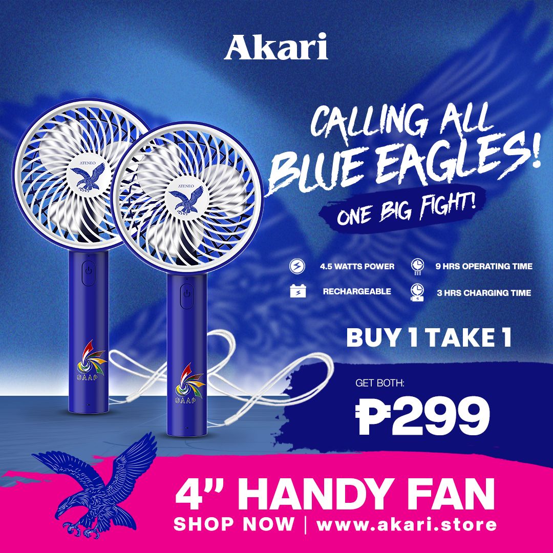 AKARI [ UAAP ] B1T1:  4" Rechargeable Handy Fan w/ Lace
