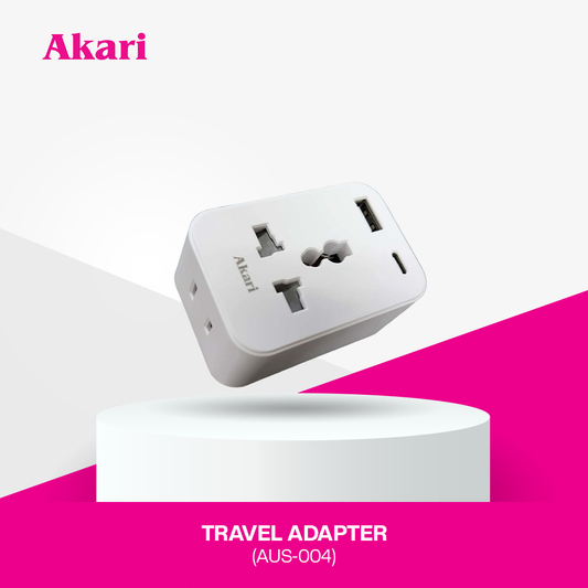 Akari 4Gang Universal Travel Adapter (AUS-004)