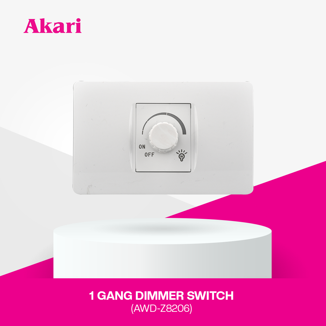 Akari 1 Gang Dimmer Switch (AWD-Z8206)