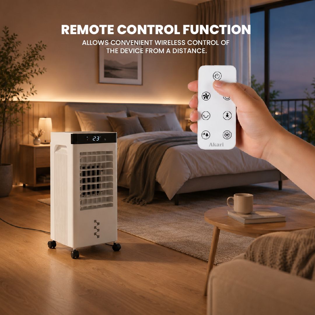 Digital AC Mini Aircooler with Remote Control full view