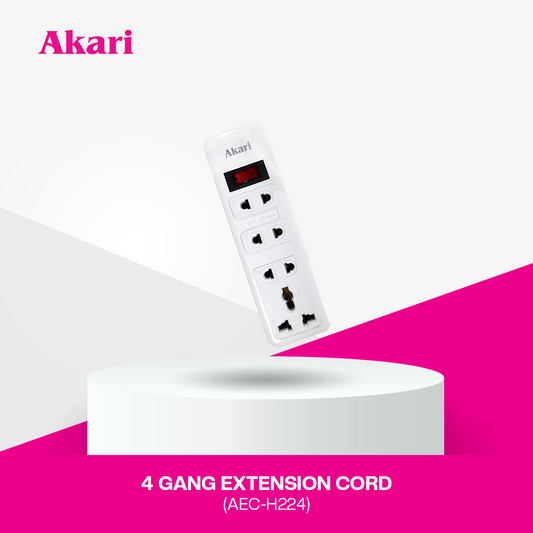 Akari 4 Gang Extension Cord (AEC-H224)