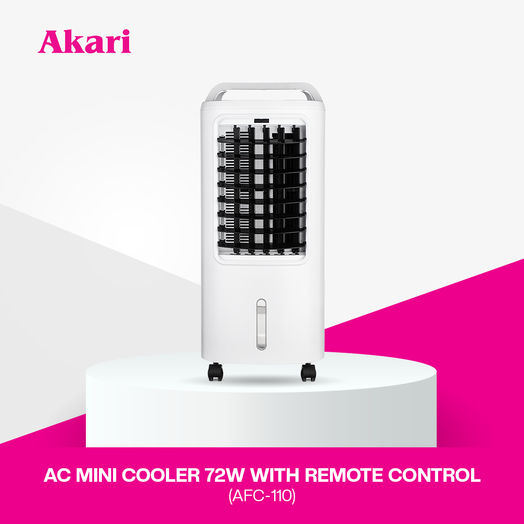 Smart Mini Coler Akari AC Mini Cooler AFC-110 | 72W Portable Air Cooler with Remote Con ...