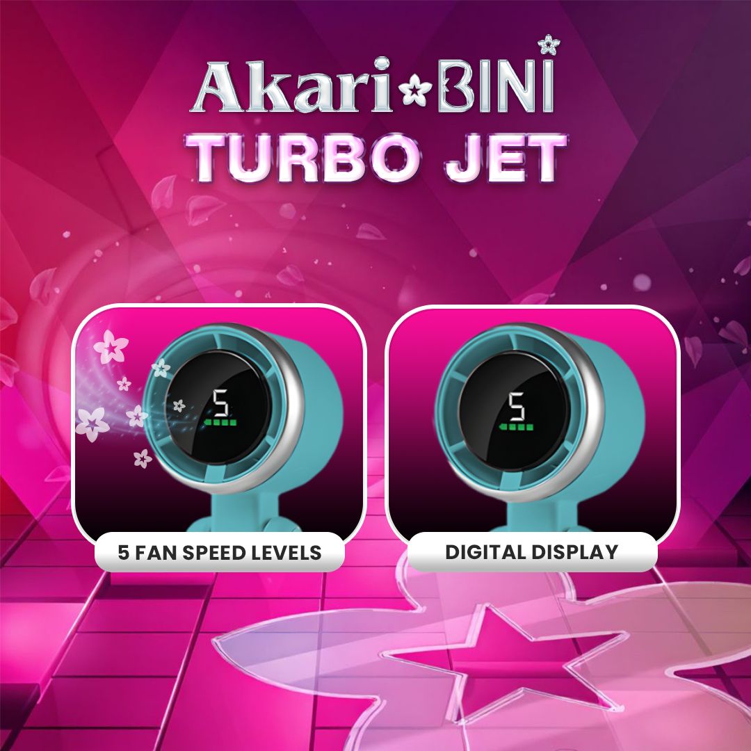 Akari Bini Turbo Jet product with digital display and 5 fan speed levels B1T1