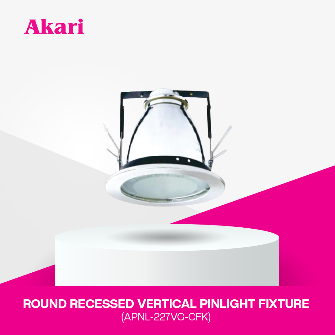 Akari Round Recessed Vertical Pinlight Fixture (APNL-227VG-CFK)