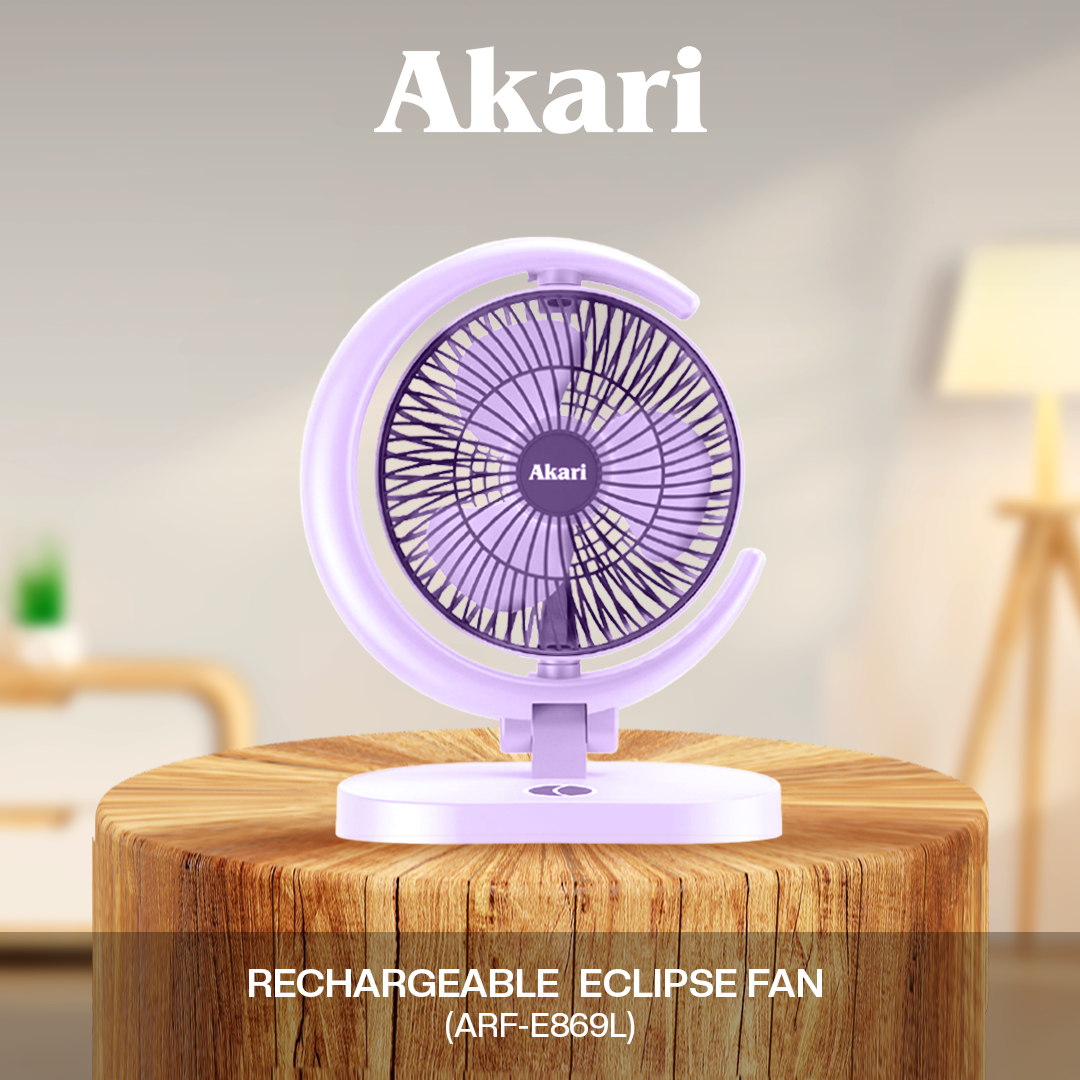 Akari : Eclipse Fan with Tri-Color LED Night Light (ARF-E869) (Copy)