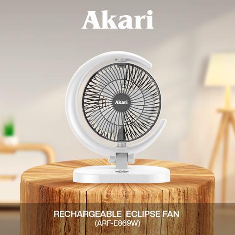 Akari : Eclipse Fan with Tri-Color LED Night Light (ARF-E869)