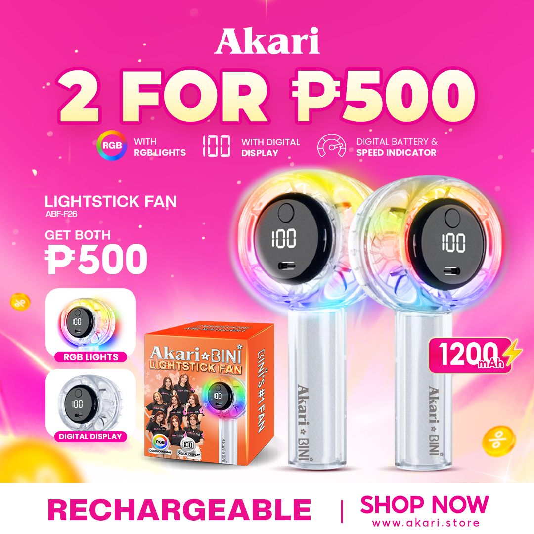 Akari B1T1 Rechargeable Lightstick Fan ABF-F26