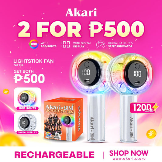 Akari B1T1 Rechargeable Lightstick Fan ABF-F26