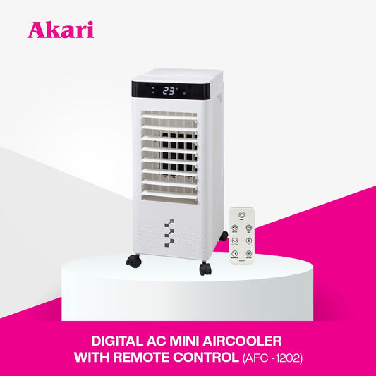 Digital AC Mini Aircooler with Remote Control front view