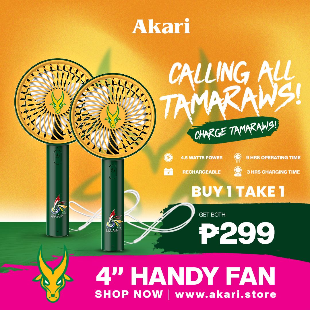 AKARI [ UAAP ] B1T1:  4" Rechargeable Handy Fan w/ Lace