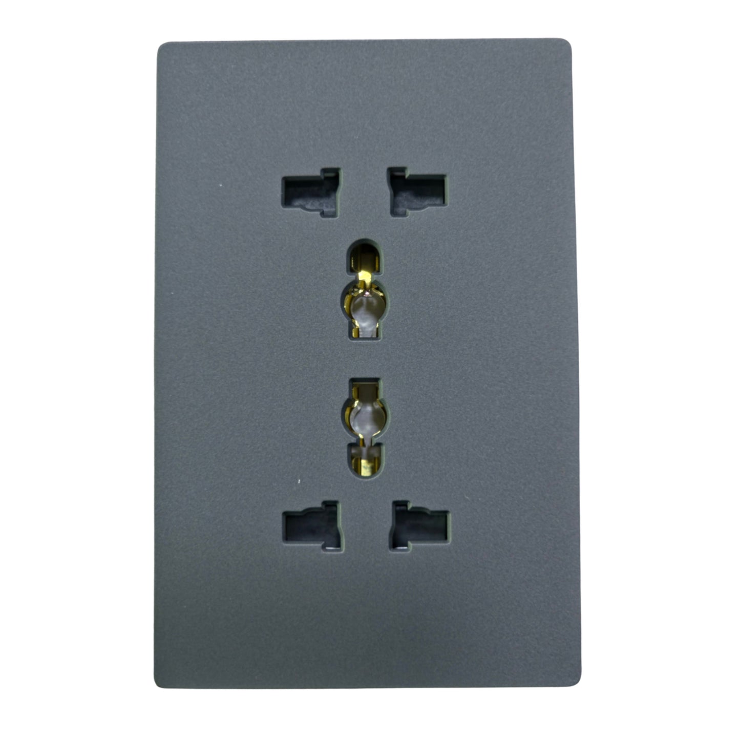 ZEN FRAMELESS SERIES_AKARI 2 Gang Multi-purpose Outlet with Shutter (AZN-2MP)