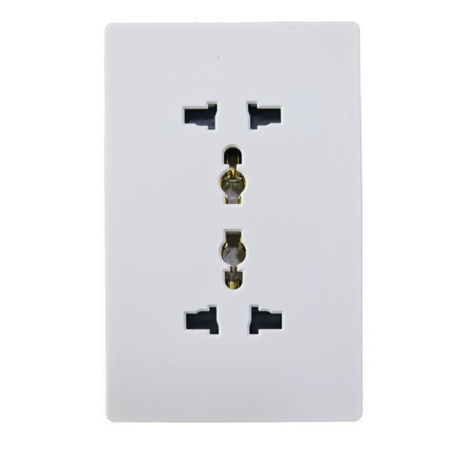 ZEN FRAMELESS SERIES_AKARI 2 Gang Multi-purpose Outlet with Shutter (AZN-2MP)
