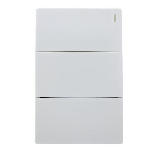 ZEN FRAMELESS SERIES_3 GANG, 1 WAY SWITCH