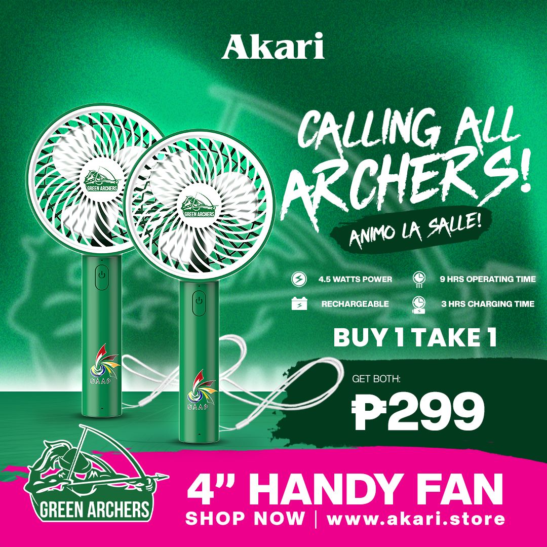 AKARI [ UAAP ] B1T1:  4" Rechargeable Handy Fan w/ Lace