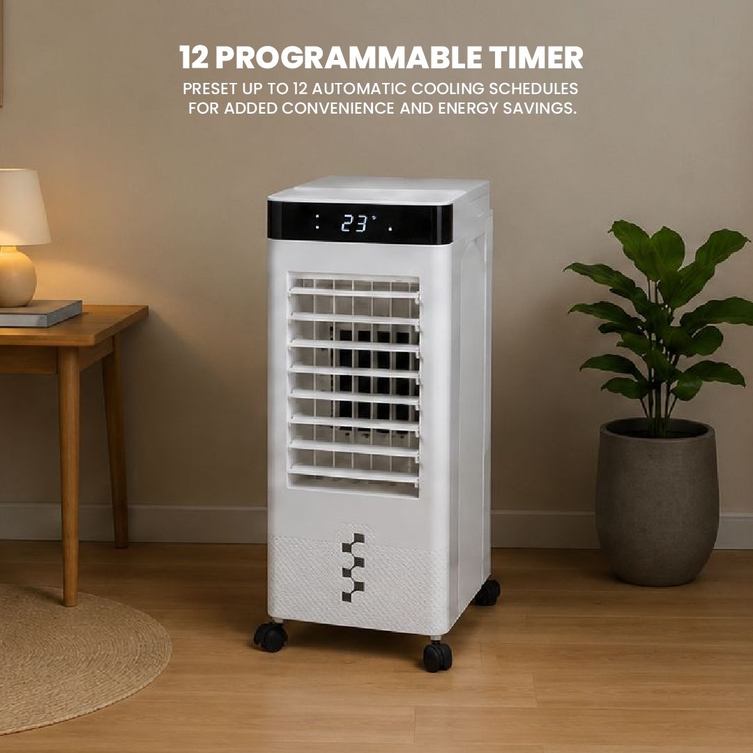 Digital AC Mini Aircooler with Remote Control front view
