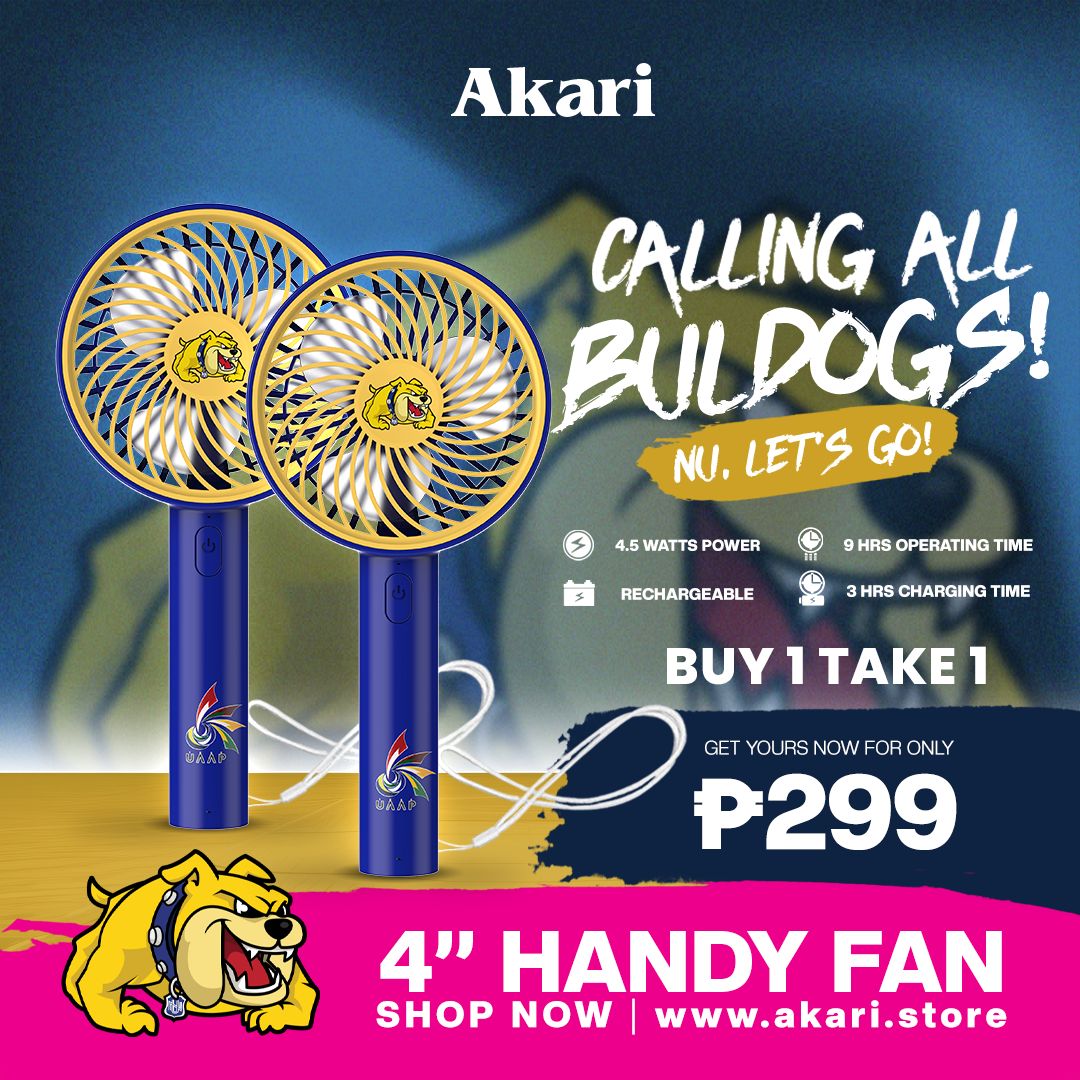 AKARI [ UAAP ] B1T1:  4" Rechargeable Handy Fan w/ Lace