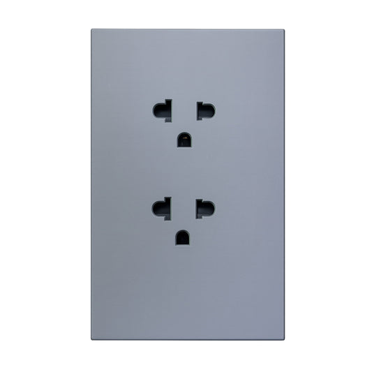 PLATELESS SERIES_AKARI 2 GANG UNIVERSAL SOCKET WITH GROUND (AWZ-P2R2)