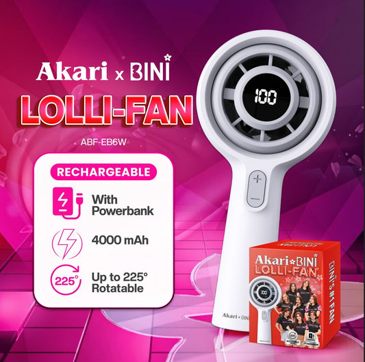 AkariXBini: Akari Rechargeable LOLLI-FAN with Powerbank (ABF-EB6W)