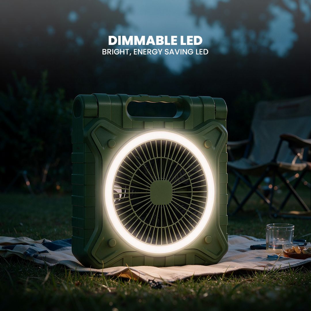 Akari Solar Rechargeable Box Fan (ARF-SNG)