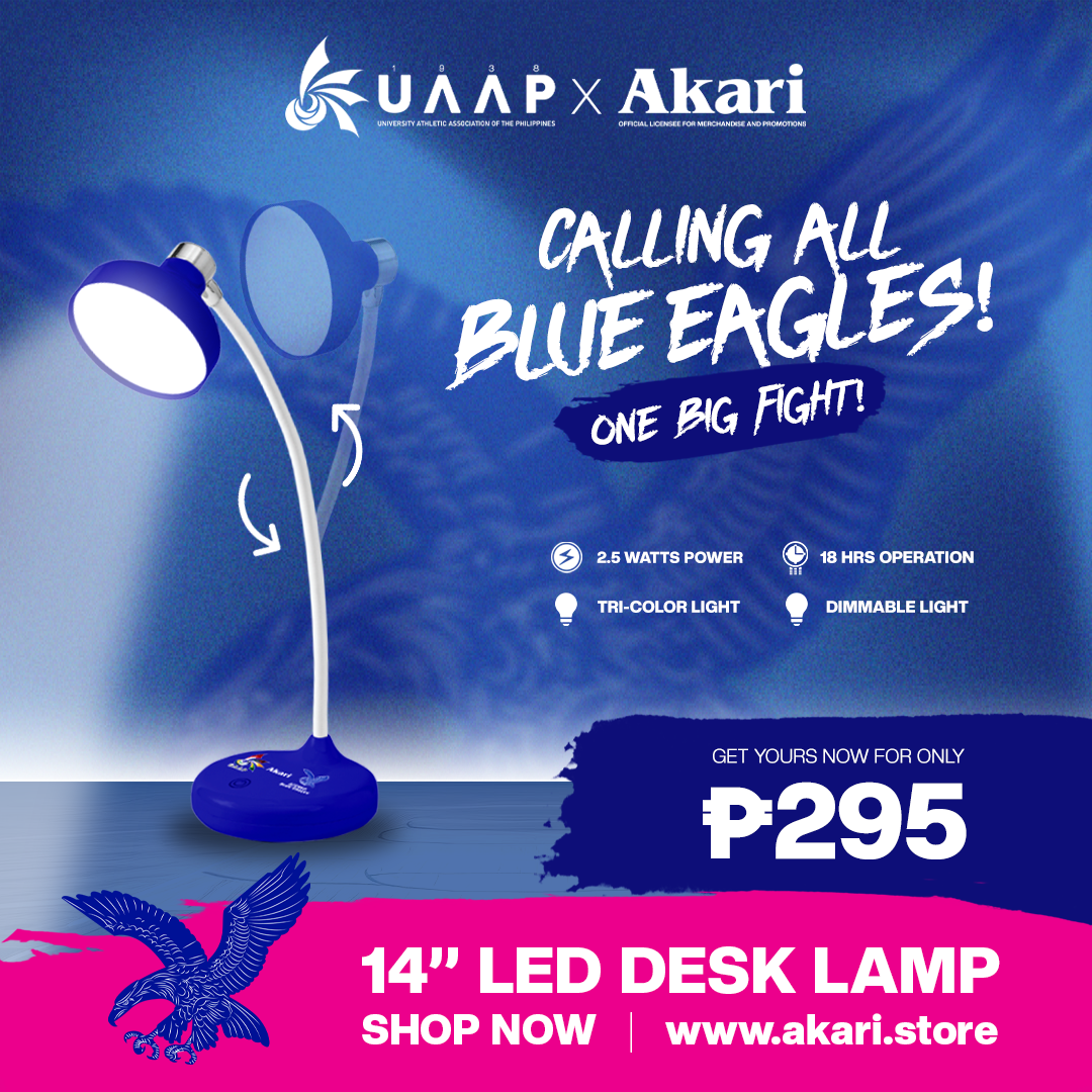 AKARI X UAAP [ ATENEO ] Touch Control Tricolor and Dimmable Desklamp