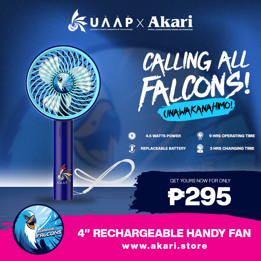 AKARI X UAAP [ ADU ] 4" Rechargeable Handy Fan w/ Lace