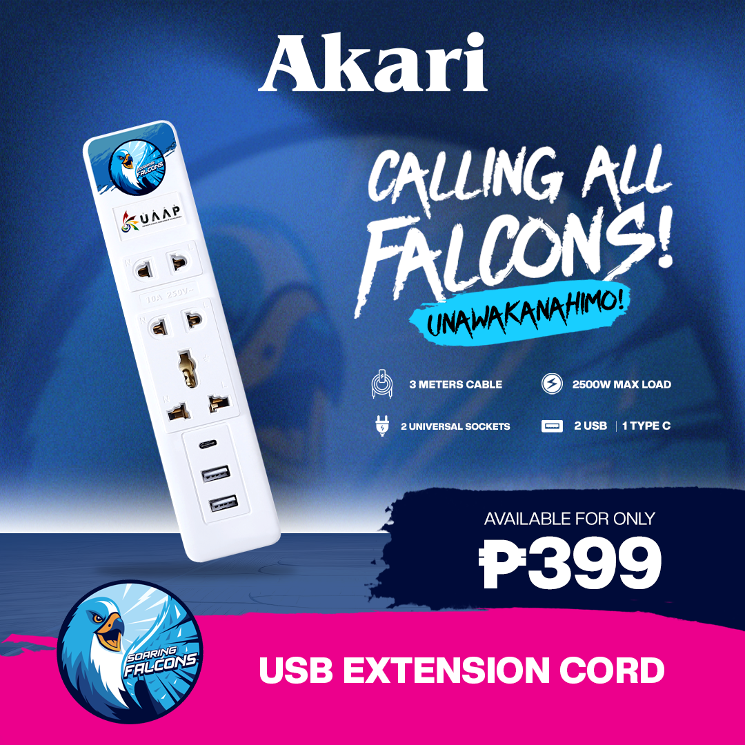 Akari 3 Gang Extension Cord with Surge Protection ( AEC-F803)